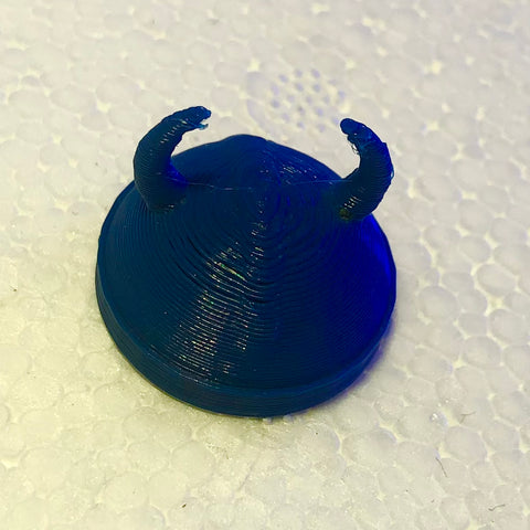 Viking Hat 3D Printed Urchin Hat Blue